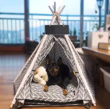 Load image into Gallery viewer, Luxury Luxe Pups ™ Personalised Pet Teepee - Luxury Label Official