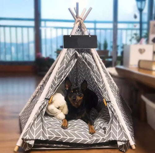 Luxury Luxe Pups ™ Personalised Pet Teepee - Luxury Label Official